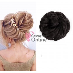 Coc modern din par artificial cu elastic Cod 12752 Brunet Natural